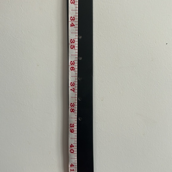 NWOT | H&M | Black Faux Leather Belt w/ Silver Buckle - Picture 5 of 5